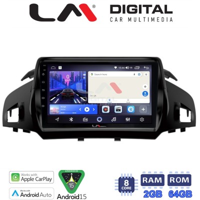 LM Digital - LM ZW8362 GPS Οθόνη OEM Multimedia Αυτοκινήτου για FORD KUGA 2013 & C-MAX 2011 (CarPlay/AndroidAuto/BT/GPS/WIFI)