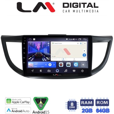 LM Digital - LM ZW8378 GPS Οθόνη OEM Multimedia Αυτοκινήτου για HONDA CRV 20132017 (CarPlay/AndroidAuto/BT/GPS/WIFI)