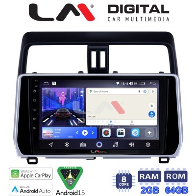 LM Digital - LM ZW8400 GPS Οθόνη OEM Multimedia Αυτοκινήτου για Toytota Land Cruiser 2019 (CarPlay/AndroidAuto/BT/GPS/WIFI)