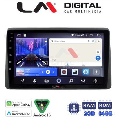 LM Digital - LM ZW8434 GPS Οθόνη OEM Multimedia Αυτοκινήτου για DACIA DUSTER 2019 (CarPlay/AndroidAuto/BT/GPS/WIFI)