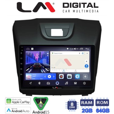 LM Digital - LM ZW8435 GPS Οθόνη OEM Multimedia Αυτοκινήτου για ISUZU DMAX 2012 (CarPlay/AndroidAuto/BT/GPS/WIFI)