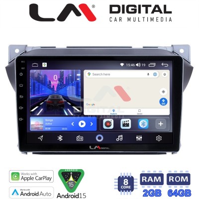 LM Digital - LM ZW8449 GPS Οθόνη OEM Multimedia Αυτοκινήτου για Suzuki Alto 20092016 (CarPlay/AndroidAuto/BT/GPS/WIFI)