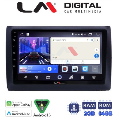 LM Digital - LM ZW8466 GPS Οθόνη OEM Multimedia Αυτοκινήτου για Fiat Stilo 2001 2007 (CarPlay/AndroidAuto/BT/GPS/WIFI)