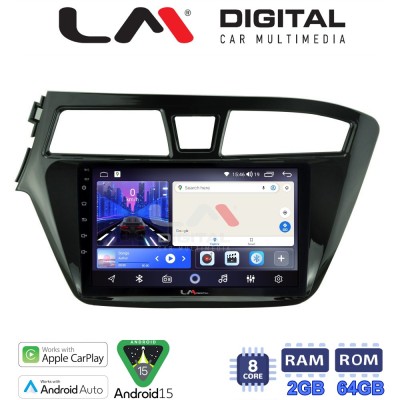 LM Digital - LM ZW8517 GPS Οθόνη OEM Multimedia Αυτοκινήτου για Hyundai i20 2015 (CarPlay/AndroidAuto/BT/GPS/WIFI)