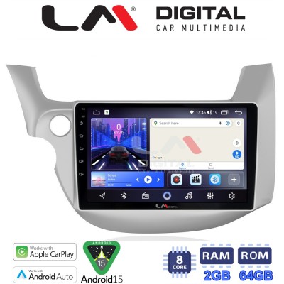 LM Digital - LM ZW8549 GPS Οθόνη OEM Multimedia Αυτοκινήτου για HONDA JAZZ 20082013 (CarPlay/AndroidAuto/BT/GPS/WIFI)