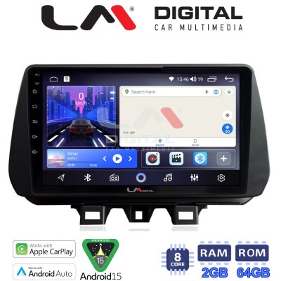 LM Digital - LM ZW8555 GPS Οθόνη OEM Multimedia Αυτοκινήτου για Hyundai Tucson 2019 2020 (CarPlay/AndroidAuto/BT/GPS/WIFI)
