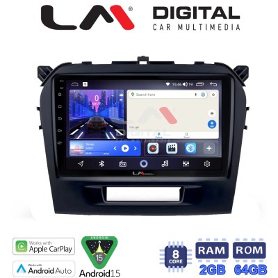 LM Digital - LM ZW8571 GPS Οθόνη OEM Multimedia Αυτοκινήτου για SUZUKI VITARA & BREZZA 2016 (CarPlay/AndroidAuto/BT/GPS/WIFI)