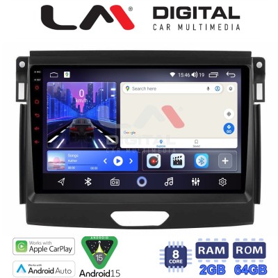 LM Digital - LM ZW8574 GPS Οθόνη OEM Multimedia Αυτοκινήτου για Ford Ranger 2015 2020 (CarPlay/AndroidAuto/BT/GPS/WIFI)