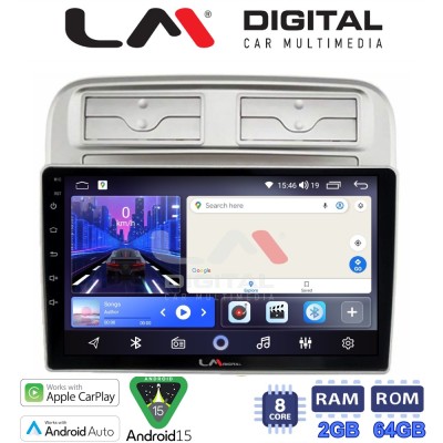 LM Digital - LM ZW8660 GPS Οθόνη OEM Multimedia Αυτοκινήτου για Fiat Grande Punto 2005 2009 Fiat Linea 2005 2017 (CarPlay/Andr