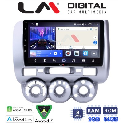 LM Digital - LM ZW8730 GPS Οθόνη OEM Multimedia Αυτοκινήτου για HONDA JAZZ 20022009 (CarPlay/AndroidAuto/BT/GPS/WIFI)