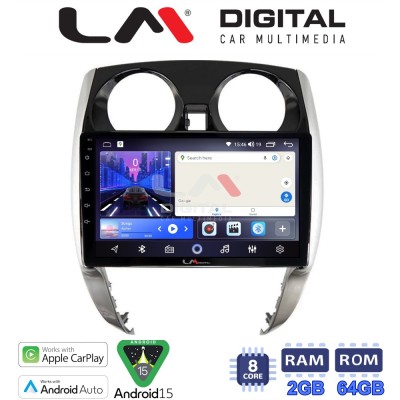 LM Digital - LM ZW8790 GPS Οθόνη OEM Multimedia Αυτοκινήτου για Nissan Note 2013 2020 (CarPlay/AndroidAuto/BT/GPS/WIFI)