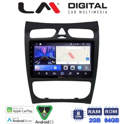 LM Digital - LM ZW8812 GPS Οθόνη OEM Multimedia Αυτοκινήτου για Mercedes CLK (W209) 2000 2004 (CarPlay/AndroidAuto/BT/GPS/WIFI)