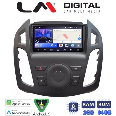 LM Digital - LM ZW8858B GPS Οθόνη OEM Multimedia Αυτοκινήτου για Ford Transit Connect 2013 2017 (CarPlay/AndroidAuto/BT/GPS/WIF