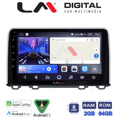 LM Digital - LM ZW8912 GPS Οθόνη OEM Multimedia Αυτοκινήτου για HONDA CRV 2017 (CarPlay/AndroidAuto/BT/GPS/WIFI)