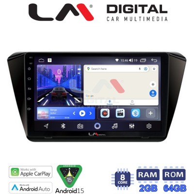 LM Digital - LM ZW8983 GPS Οθόνη OEM Multimedia Αυτοκινήτου για SKODA SUPERB 2016 (CarPlay/AndroidAuto/BT/GPS/WIFI)