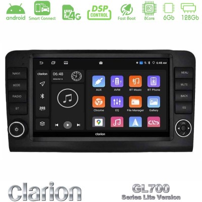 Clarion GL700 Lite Series 8Core Android ClarionOS 6+128GB Mercedes ML/GL Class W164 2006-2011 Navigation Multimedia Tablet 9" Με