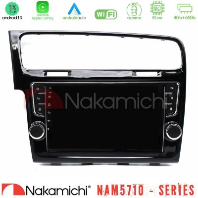 Nakamichi NAM5710 Series 8Core Android13 4+64GB VW GOLF 7 Navigation Multimedia Tablet 9" (OEM Look)