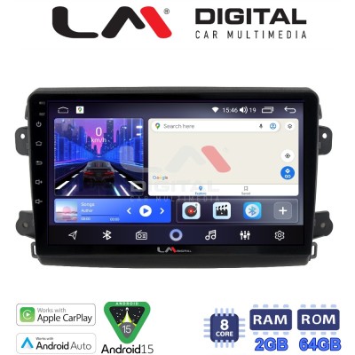 LM Digital - LM ZW8192 GPS Οθόνη OEM Multimedia Αυτοκινήτου για Fiat Ducato 2023 (CarPlay/AndroidAuto/BT/GPS/WIFI)