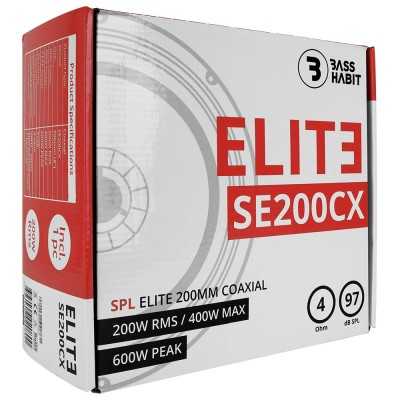 SE200CX Ομοαξονικό ηχείο αυτοκινήτου (midrange) 8" 400W 4 ohms Bass Habit SPL Elite ΜΕ ΣΙΤΑ ΤΙΜΗ ΤΕΜΑΧΙΟΥ