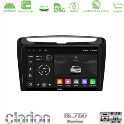 Clarion GL700 Series 8Core Android ClarionOS 4+64GB Lancia Ypsilon Navigation Multimedia Tablet 9" Με Carplay & Android Auto