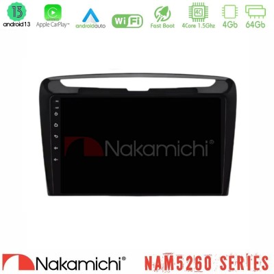 Nakamichi NAM5260 Series 4Core Android13 4+64GB Lancia Ypsilon Navigation Multimedia Tablet 9" Με Carplay & Android Auto
