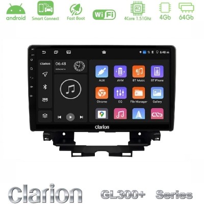 Clarion GL300+ Series 4Core Android ClarionOS 4+64GB Renault Kangoo / Nissan Townstar Navigation Multimedia Tablet 10"