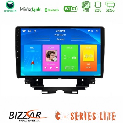 Bizzar C Series Lite 4Core Android14 2+32GB Renault Kangoo / Nissan Townstar Navigation Multimedia Tablet 10"