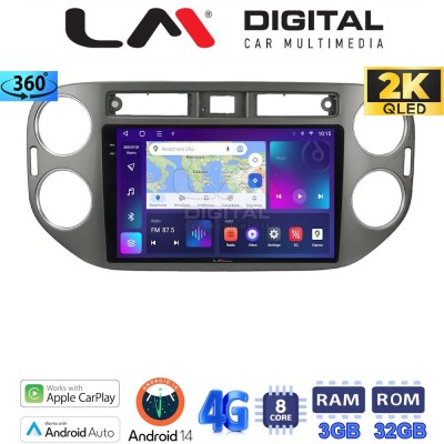 LM Digital - LM ZD8590G GPS Οθόνη OEM Multimedia Αυτοκινήτου για VW Tiguan 2007 - 2016 Ανθρακί (CarPlay/AndroidAuto/BT/GPS/WIFI/