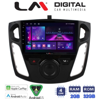 LM Digital - LM ZA4150 GPS Οθόνη OEM Multimedia Αυτοκινήτου για FORD FOCUS 20152018 (CarPlay/AndroidAuto/BT/GPS/WIFI/GPRS)