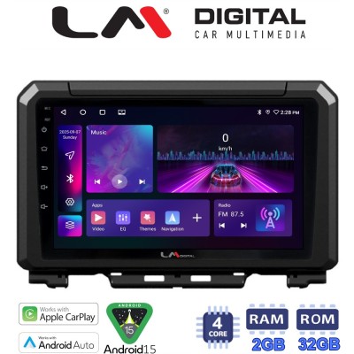 LM Digital - LM ZA4570 GPS Οθόνη OEM Multimedia Αυτοκινήτου για SUZUKI JIMNY 2018 (CarPlay/AndroidAuto/BT/GPS/WIFI/GPRS)