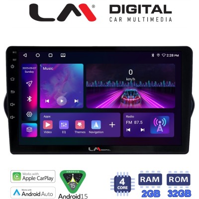 LM Digital - LM ZA4747 GPS Οθόνη OEM Multimedia Αυτοκινήτου για FIAT TIPO 2015 (CarPlay/AndroidAuto/BT/GPS/WIFI/GPRS)