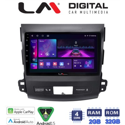 LM Digital - LM ZA4056 GPS Οθόνη OEM Multimedia Αυτοκινήτου για OUTLANDER, C CROSSER,4007 20062012 (CarPlay/AndroidAuto/BT/GPS/W