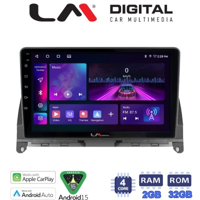LM Digital - LM ZA4265 GPS Οθόνη OEM Multimedia Αυτοκινήτου για MERCEDES C CLASS (W204) 20072011 (CarPlay/AndroidAuto/BT/GPS/WIF