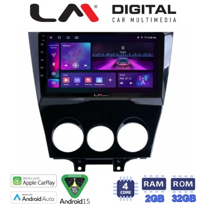 LM Digital - LM ZA4301 GPS Οθόνη OEM Multimedia Αυτοκινήτου για Mazda RX8 20012008 (CarPlay/AndroidAuto/BT/GPS/WIFI/GPRS)