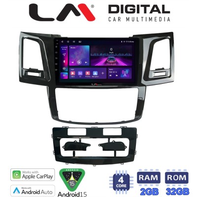 LM Digital - LM ZA4820 GPS Οθόνη OEM Multimedia Αυτοκινήτου για TOYOTA HILUX 20052016 (CarPlay/AndroidAuto/BT/GPS/WIFI/GPRS)