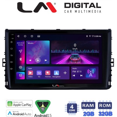 LM Digital - LM ZA4605 GPS Οθόνη OEM Multimedia Αυτοκινήτου για VW POLO 2017 (CarPlay/AndroidAuto/BT/GPS/WIFI/GPRS)