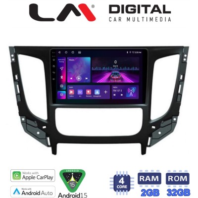 LM Digital - LM ZA4230 GPS Οθόνη OEM Multimedia Αυτοκινήτου για Mitsubishi L200 2014 Μόνο για αυτοκίνητα με Κλιματισμό (CarPlay/