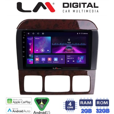 LM Digital - LM ZA4220C GPS Οθόνη OEM Multimedia Αυτοκινήτου για MERCEDES S W220 1998 2005 (CarPlay/AndroidAuto/BT/GPS/WIFI/GPR