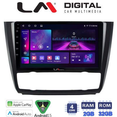 LM Digital - LM ZA4170B GPS Οθόνη OEM Multimedia Αυτοκινήτου για BMW σειρά 1 (E81 - E82 - E87 -E88) (CarPlay/AndroidAuto/BT/GPS/