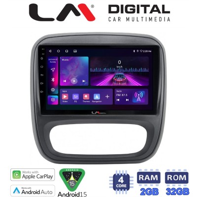 LM Digital - LM ZA4706 GPS Οθόνη OEM Multimedia Αυτοκινήτου για Opel Vivaro 2014 2020Renault Traffic 2014 2020Nissan NV300 201