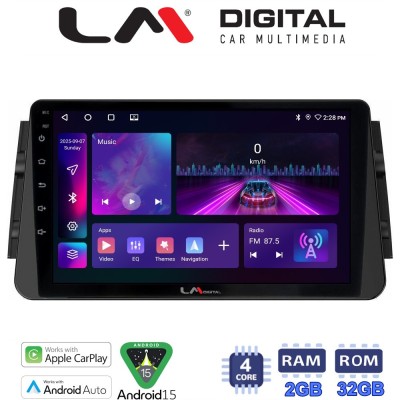 LM Digital - LM ZA4714 GPS Οθόνη OEM Multimedia Αυτοκινήτου για Nissan Micra (K14) 2017 (CarPlay/AndroidAuto/BT/GPS/WIFI/GPRS)