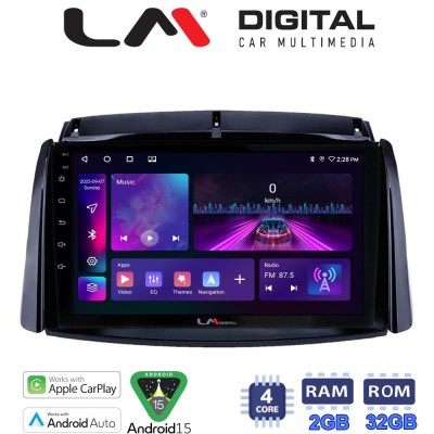 LM Digital - LM ZA4498 GPS Οθόνη OEM Multimedia Αυτοκινήτου για Renault Koleos 20062017 (CarPlay/AndroidAuto/BT/GPS/WIFI/GPRS)