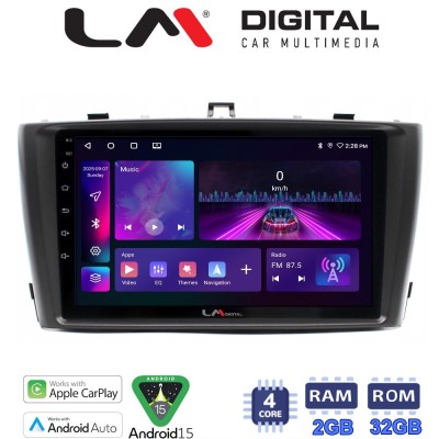 LM Digital - LM ZA4027 GPS Οθόνη OEM Multimedia Αυτοκινήτου για TOYOTA AVENSIS T27 2009 2016 (CarPlay/AndroidAuto/BT/GPS/WIFI/G