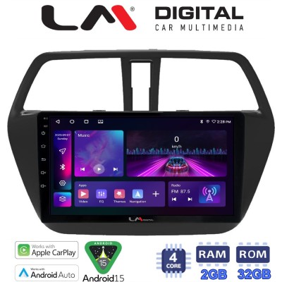 LM Digital - LM ZA4337 GPS Οθόνη OEM Multimedia Αυτοκινήτου για SUZUKI SX4 SCROSS 2014 (CarPlay/AndroidAuto/BT/GPS/WIFI/GPRS)