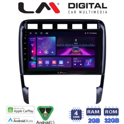LM Digital - LM ZA4443 GPS Οθόνη OEM Multimedia Αυτοκινήτου για PORSCHE CAYENNE 20022011 (CarPlay/AndroidAuto/BT/GPS/WIFI/GPRS)