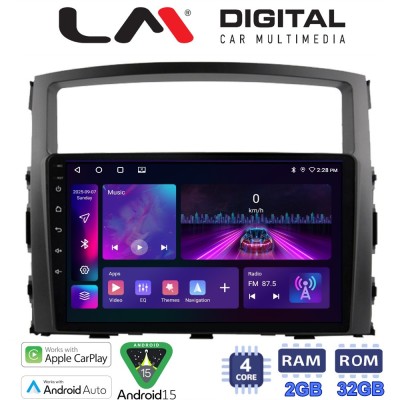 LM Digital - LM ZA4038 GPS Οθόνη OEM Multimedia Αυτοκινήτου για MITSUBISHI PAJERO 20062014 (CarPlay/AndroidAuto/BT/GPS/WIFI/GPRS
