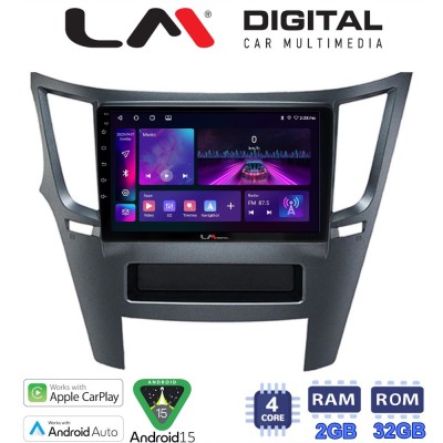LM Digital - LM ZA4061 GPS Οθόνη OEM Multimedia Αυτοκινήτου για Subaru Legacy-Outback 20092013 (CarPlay/AndroidAuto/BT/GPS/WIFI/