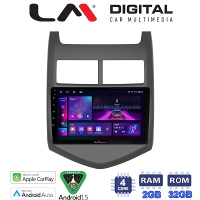LM Digital - LM ZA4107 GPS Οθόνη OEM Multimedia Αυτοκινήτου για CHEVROLET AVEO 2012 (CarPlay/AndroidAuto/BT/GPS/WIFI/GPRS)