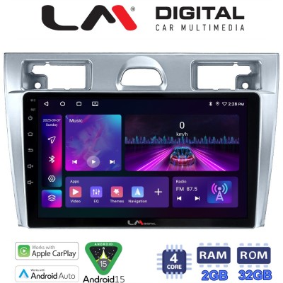 LM Digital - LM ZA4140 GPS Οθόνη OEM Multimedia Αυτοκινήτου για Ford Fiesta 2006 - 2008 (CarPlay/AndroidAuto/BT/GPS/WIFI/GPRS)