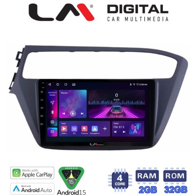 LM Digital - LM ZA4226 GPS Οθόνη OEM Multimedia Αυτοκινήτου για Hyundai i20 2019 (CarPlay/AndroidAuto/BT/GPS/WIFI/GPRS)